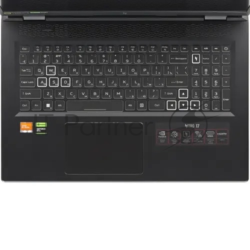 Ноутбук Acer Nitro AN17-42-R6JV / 17,3 QHD IPS 165Hz 300 nit / Ryzen 7 8845HS / 32 GB DDR5 / SED SS