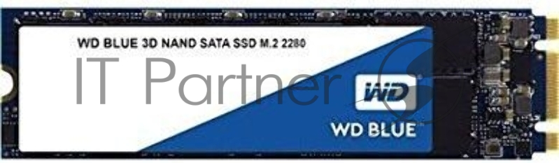 Твердотельный накопитель SSD M.2 500GB WD Blue (R530/W560Mb/s, TLC, SATA) (WDS500G2B0B)