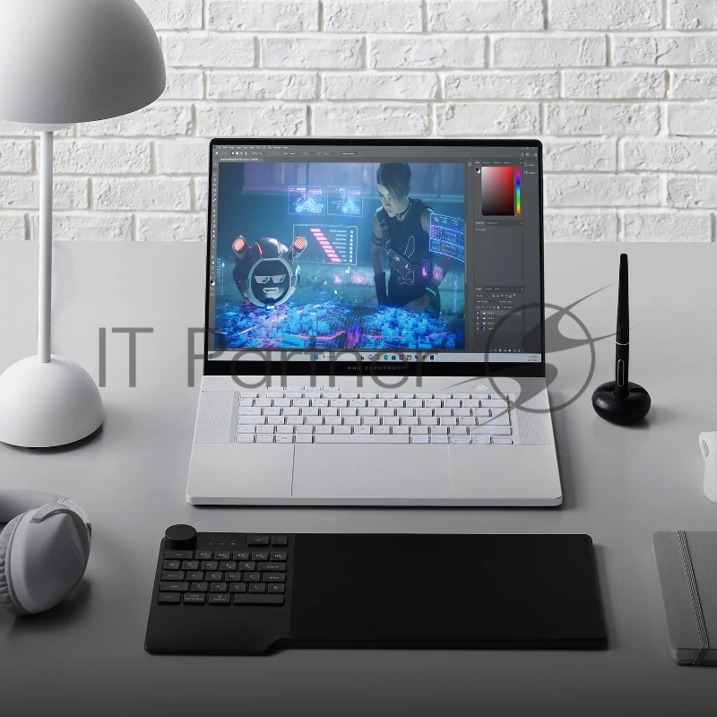 Ноутбук/ ASUS ROG Zephyrus G16 GA605WI-QR113W 16(2560x1600 OLED 240Hz)/AMD Ryzen AI 9 HX 370(2Ghz)/32768Mb/1024PCISSDGb GeForce RTX4070(8192Mb)/Cam/BT/WiFi/90 1y/1.85kg/Platinum White/Win11Home + чехол