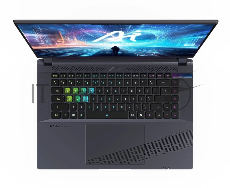 Ноутбук Gigabyte Aorus 16X Core i9 14900HX 32Gb SSD1Tb NVIDIA GeForce RTX4070 8Gb 16 IPS QHD+ (2560x1600) Free DOS grey WiFi BT Cam (ASG-63KZC64SD)