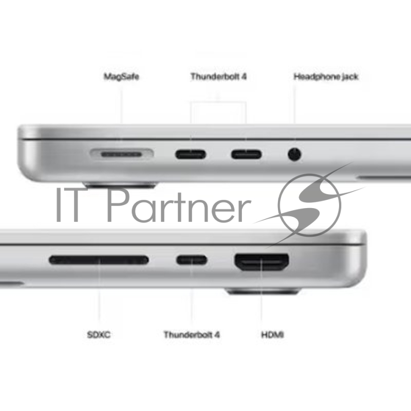 Ноутбук APPLE MacBook Pro 14 Silver (M2 Pro/16Gb/1Tb SSD/MacOS) ((MPHJ3HN/A)) нужен переходник на EU