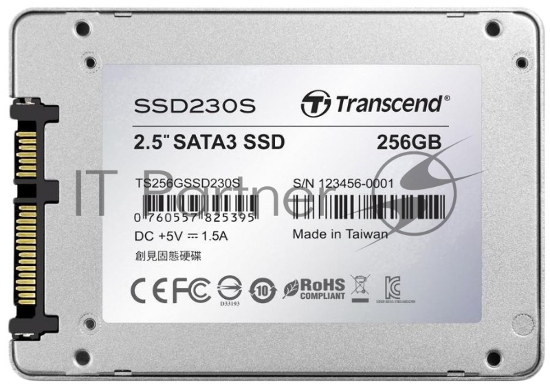 SSD диск 256ГБ 2.5 Transcend SSD230S TS256GSSD230S (SATA III)