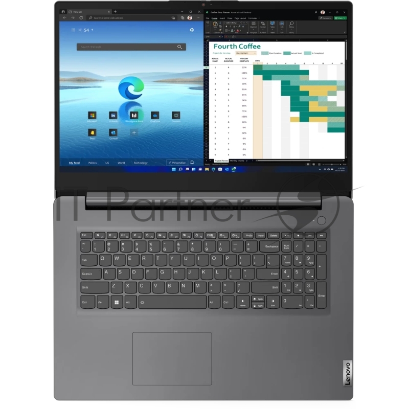 Ноутбук Lenovo V17 G4 IRU i5-13420H 16Gb SSD 512Gb Intel UHD Graphics 17,3 FHD IPS Cam 45Вт*ч No OS Серый 83A2003KRU
