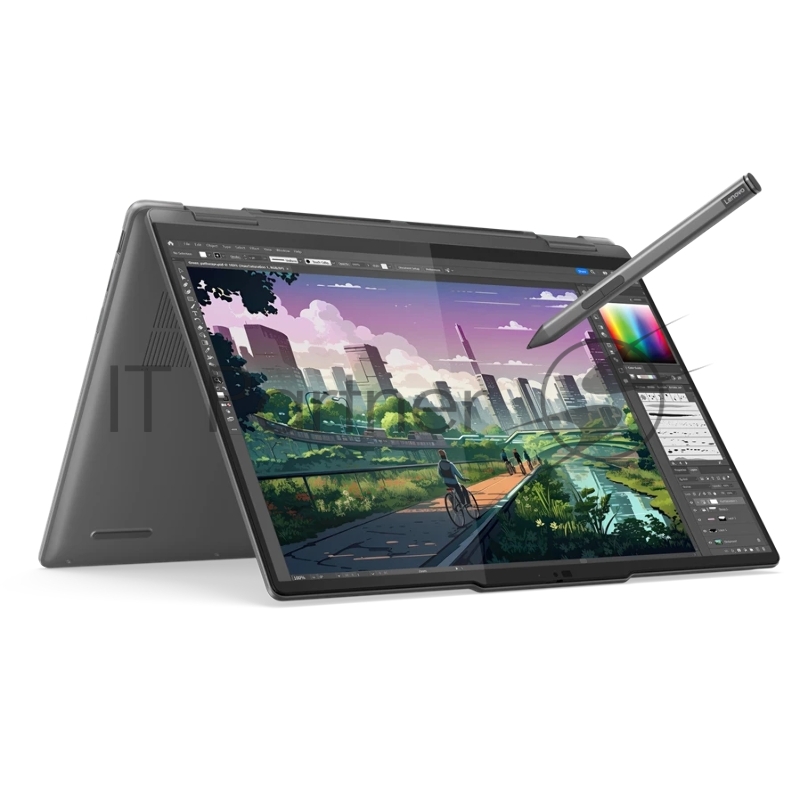 Ноутбук Lenovo Yoga 7 2-in-1 14AHP9 Ryzen 5 8640HS 16Gb SSD 1Tb AMD Radeon 760M Graphics 14 WUXGA OLED TS Cam 71Вт*ч Win11 Темно-серый 83DK006NRK