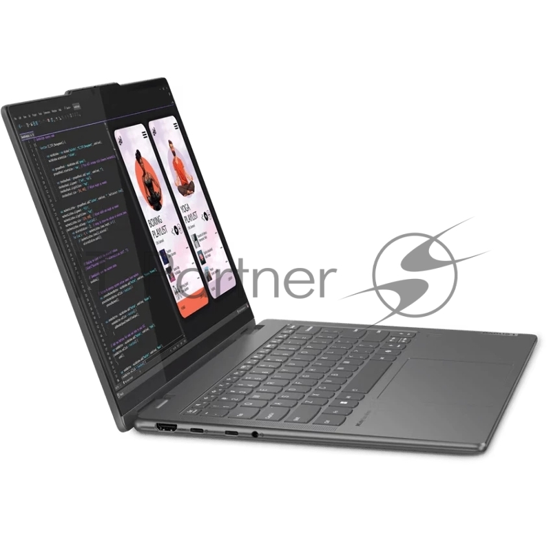 Ноутбук Lenovo Yoga 7 2-in-1 14AHP9 Ryzen 5 8640HS 16Gb SSD 1Tb AMD Radeon 760M Graphics 14 WUXGA OLED TS Cam 71Вт*ч Win11 Темно-серый 83DK006NRK
