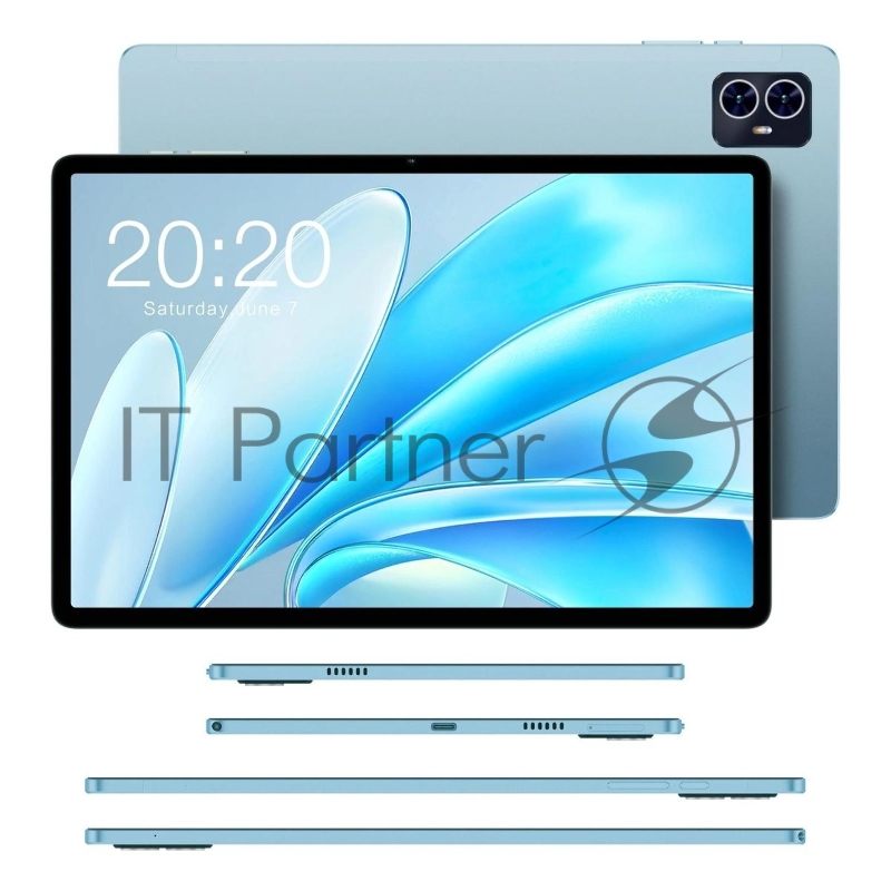 Планшет Teclast M50S T606 (1.6) 8C RAM4Gb ROM128Gb 10.1 IPS 1280x800 Android 14 голубой 13Mpix 5Mpix BT WiFi microSD 256Gb 6000mAh 10hr