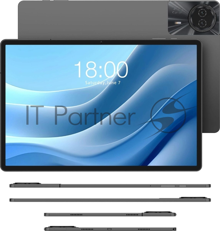 Планшет Teclast T50 Max G99 (2.2) 8C RAM8Gb ROM256Gb 11 IPS 1920x1200 4G 1Sim Android 14 серебристый 13Mpix 8Mpix BT microSD 1Tb 8000mAh