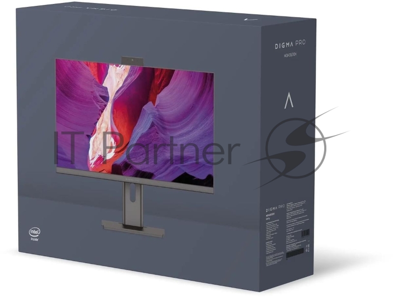 Моноблок Digma Pro Unity 23.8 Full HD i7 12700 (2.1) 16Gb SSD512Gb UHDG CR Windows 11 Professional GbitEth WiFi BT 90W клавиатура мышь Cam серый/черный 1920x1080