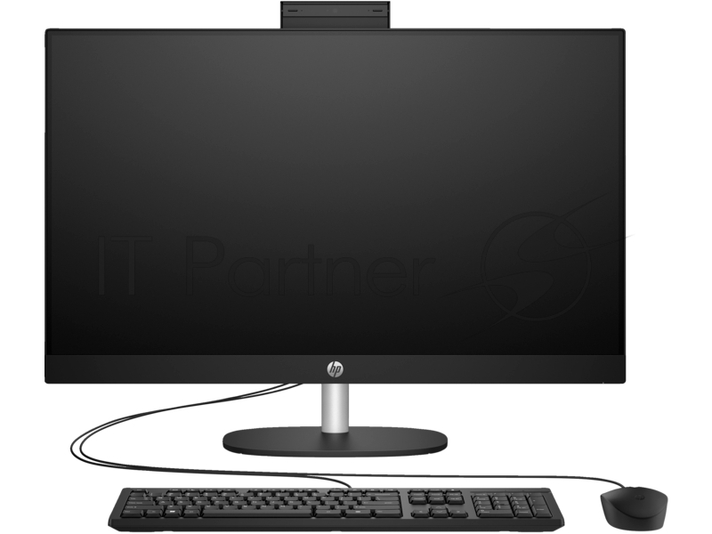 Моноблок/ HP All-in-One 27-cr1004nh 27(1920x1080)/Intel Core Ultra 7 155U(2Ghz)/16384Mb/512PCISSDGb Iris X/Cam/WiFi/war 1y/Jack Black/DOS + Eng kbd, mouse