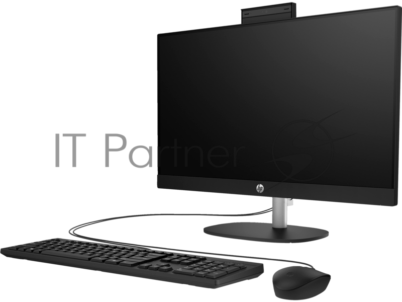 Моноблок/ HP All-in-One 24-cr1007nh 23.8(1920x1080 IPS)/Touch/Intel Core Ultra 5 125H(1.4Ghz)/16384Mb/512PCISSD Iris X/Cam/WiFi/war 1y/Jack Black/DOS + Eng kbd, mouse