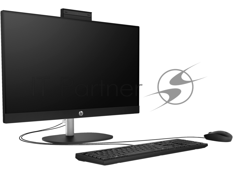 Моноблок/ HP All-in-One 24-cr1007nh 23.8(1920x1080 IPS)/Touch/Intel Core Ultra 5 125H(1.4Ghz)/16384Mb/512PCISSD Iris X/Cam/WiFi/war 1y/Jack Black/DOS + Eng kbd, mouse