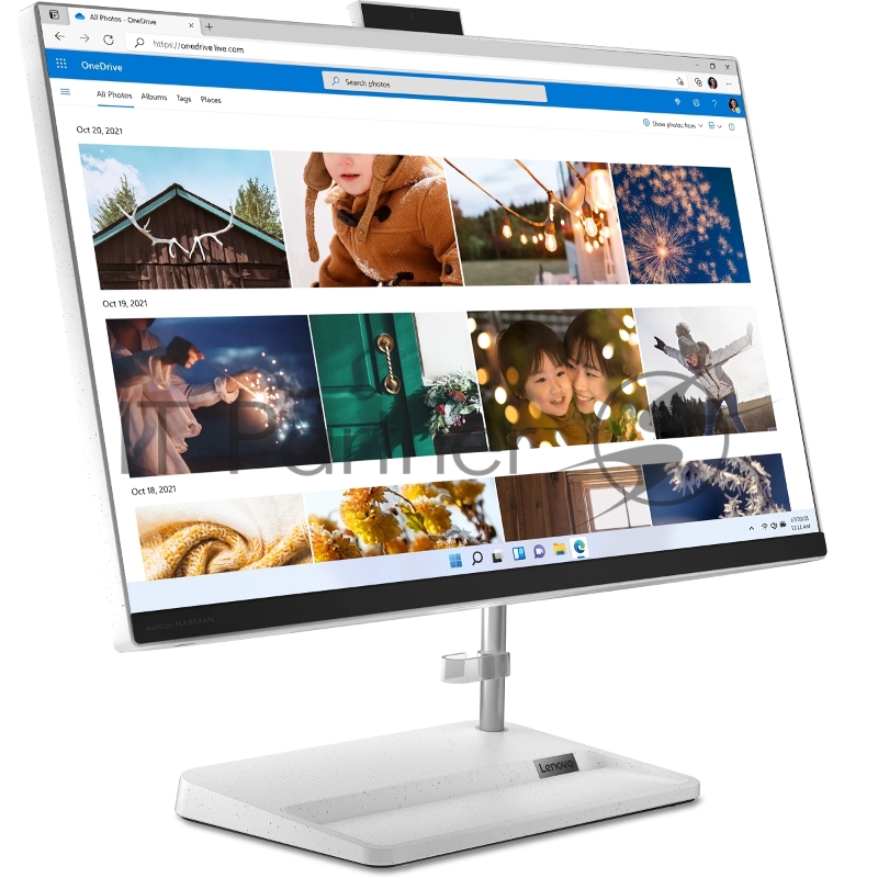 Моноблок/ Lenovo IdeaCentre AIO 3 24IAP7 23.8(1920x1080 IPS)/Intel Pentium 8505(1.2Ghz)/8192Mb/256SSDGb/n UHD Graphics/Cam/BT/WiFi/war 1y/7.03kg/white/noOS + RU kbd, mouse USB