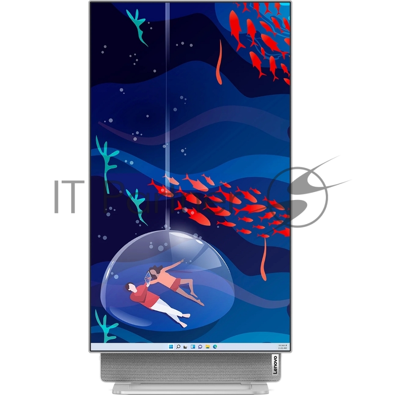 Моноблок/ Yoga AIO 7 27APH8 27(2560x1440 IPS)/AMD Ryzen 7 8845HS(3.8Ghz)/16384Mb/1024SSD Radeon 780M/Cam/BT/WiFi/war 1y/16.45kg/cloud grey/Win11Home + RU kbd, mouse WL