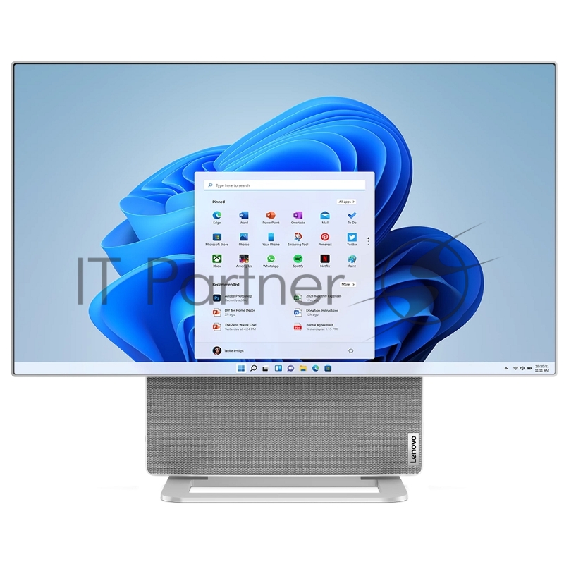 Моноблок/ Yoga AIO 7 27APH8 27(2560x1440 IPS)/AMD Ryzen 7 8845HS(3.8Ghz)/16384Mb/1024SSD Radeon 780M/Cam/BT/WiFi/war 1y/16.45kg/cloud grey/Win11Home + RU kbd, mouse WL