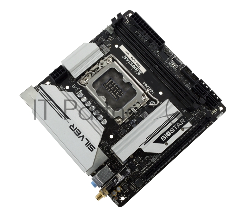 Материнская плата Biostar B760T-Silver Soc-1700 Intel B760 2xDDR5 mini-ITX AC`97 8ch(7.1) 2.5Gg RAID+HDMI+DP