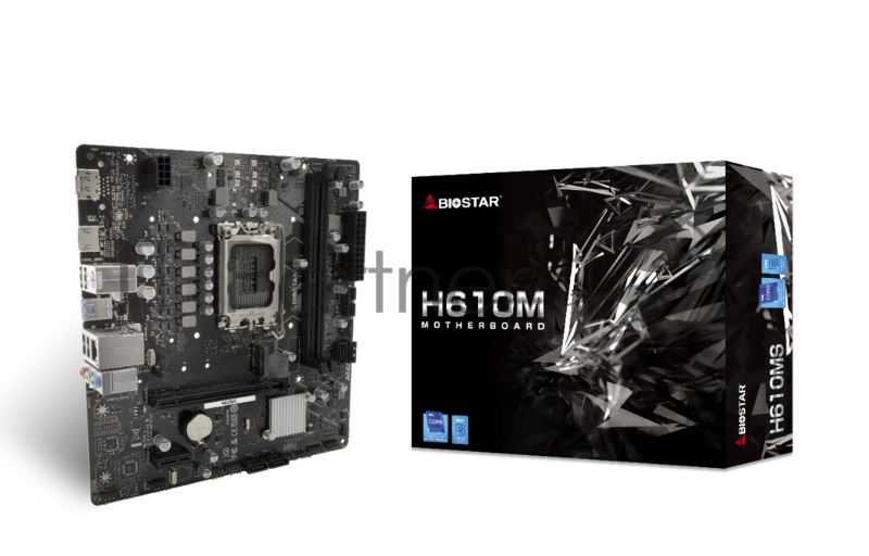 Материнская плата Biostar H610MS Soc-1700 Intel H610 2xDDR4 mATX AC`97 8ch(7.1) GbLAN RAID+HDMI+DP