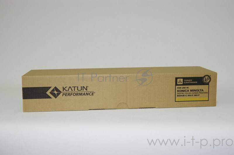 Тонер Konica-Minolta bizhub C353/C353P/ Develop ineo+ 353 желтый TN-314Y (туба, 364г) Katun