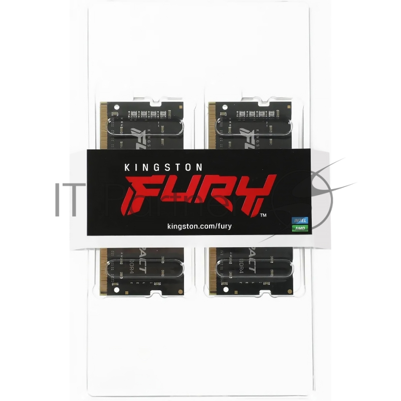 Модуль памяти SO-DIMM DDR 5 DIMM 32Gb PC48000, 6000Mhz, Kingston FURY Impact XMP CL38 (Kit of 2) (KF560S38IBK2-32)