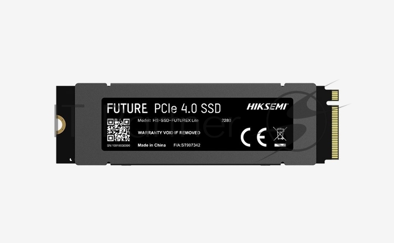 Твердотельный накопитель SSD M.2 HIKSEMI 2.0Tb <HS-SSD-FUTUREX Lite 2048G> (PCI-E 4.0 x4, up to 7100/6350MBs, 3D NAND, 1500TBW, heatsink)