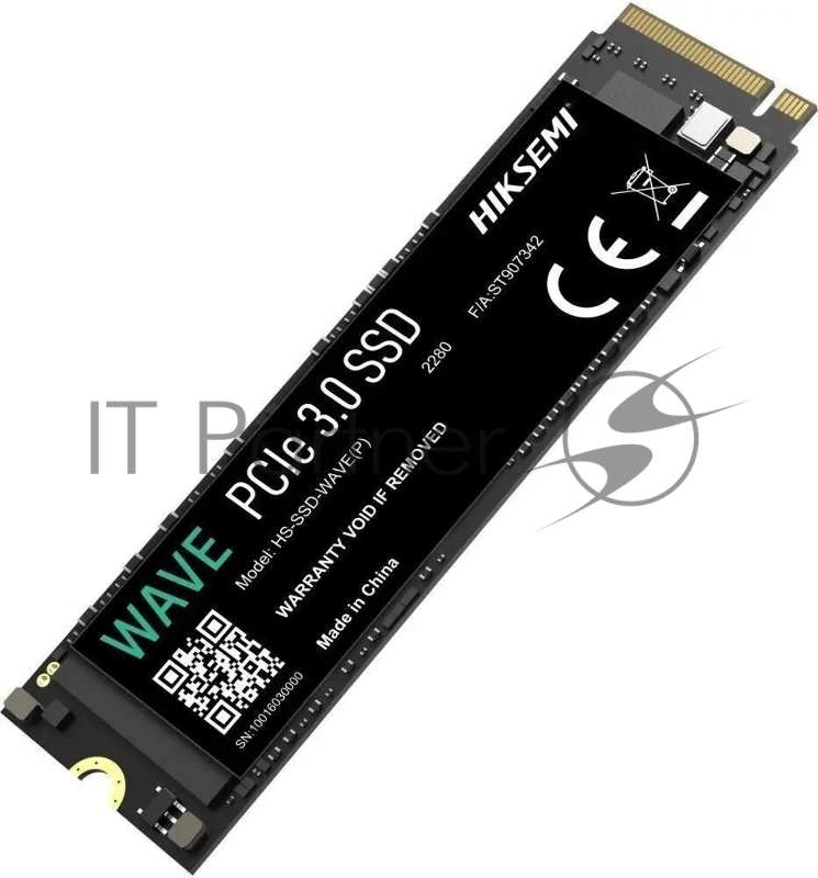 Твердотельный накопитель SSD M.2 HIKSEMI 512Gb <HS-SSD-WAVE(P) 512G> (PCI-E 3.0 x4, up to 2500/1025MBs, 3D NAND, 120TBW)
