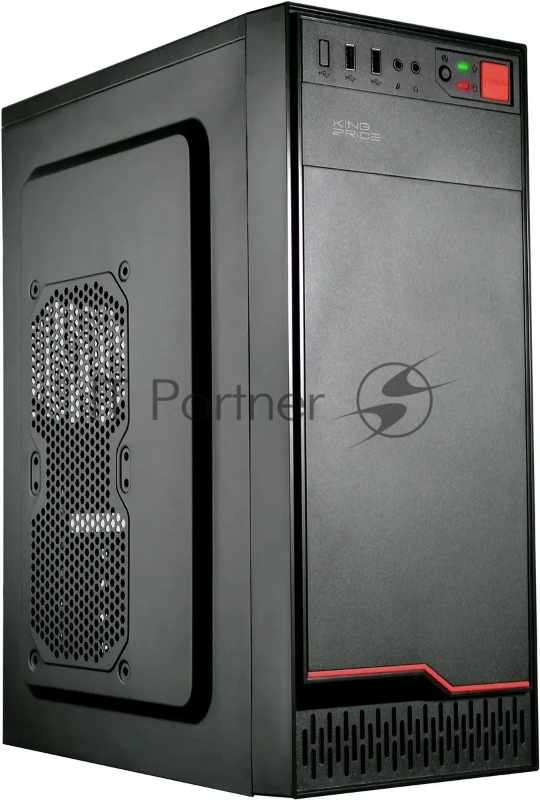 Корпус KingPrice KPCC-MD201 черный без БП ATX 1x80mm 4x120mm 2xUSB2.0 audio