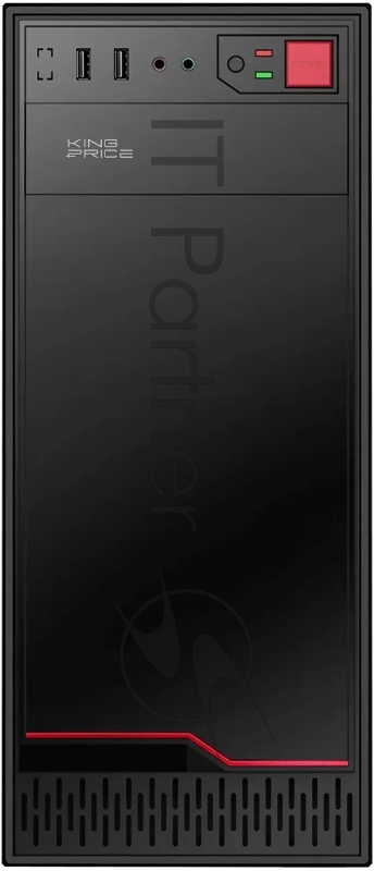 Корпус KingPrice KPCC-MD201 черный без БП ATX 1x80mm 4x120mm 2xUSB2.0 audio