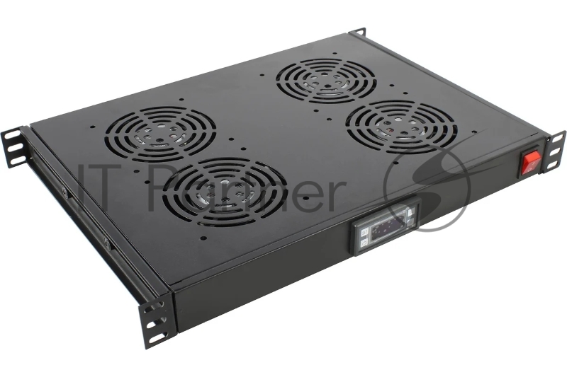 Модуль охлаждения 5bites FM-17 для сетевых шкафов 4*FANS / LCD / THERMOSTAT / D=600-800 / 1U / 19