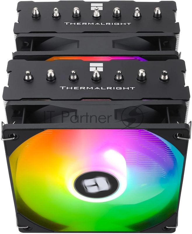 Устройство охлаждения(кулер) Thermalright Phantom Spirit 120 SE ARGB Soc-AM5/AM4/1151/1200/1700 черный 4-pin 25.6dB Al+Cu 765gr Ret (PS120-SE-ARGB)