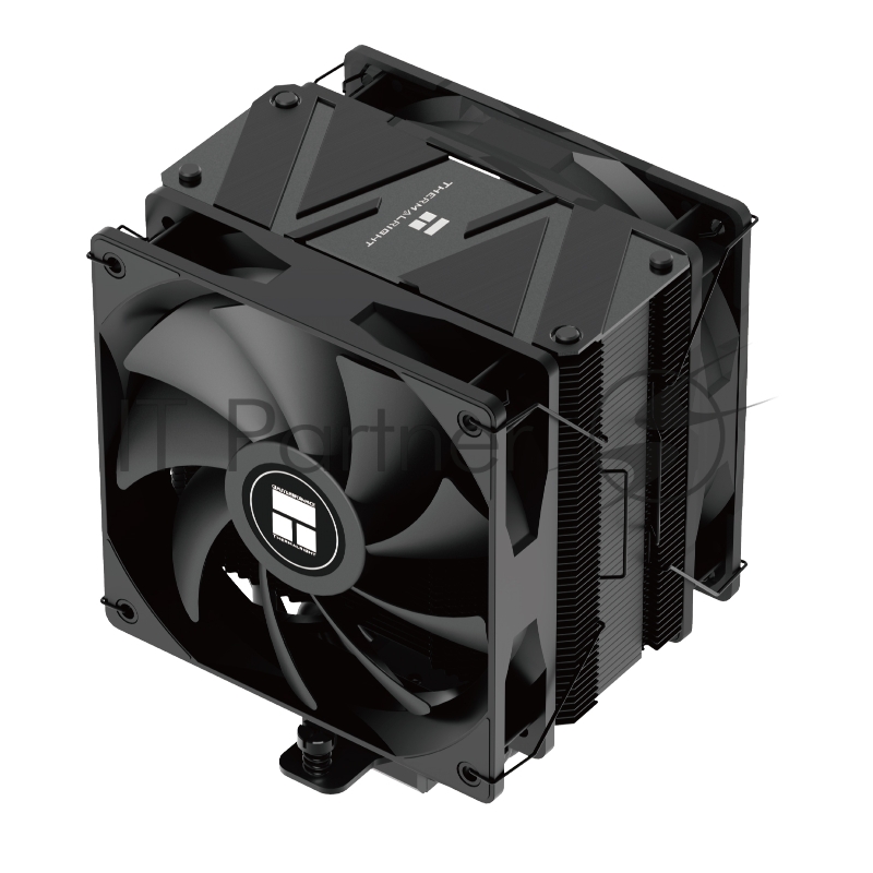 Кулер для процессора/ Thermalright Burst Assasin 120 EVO Dark (4-pin PWM, 156mm, Ni/CU, 6x6mm, 2x120mm, 66.17CFM, 25.6dBA, 1550RPM, S: 1700, 1200, 115X, AM5, AM4)