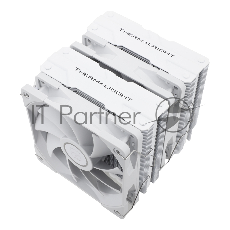 Кулер для процессора/ Thermalright Peerless Assassin 120 White (4-pin PWM, 157mm, Ni/CU, 6x6mm, 2x120mm, 66.17CFM, 25.6dBA, 1550RPM, S: 1700, 1200, 20XX, 115X, AM5, AM4)