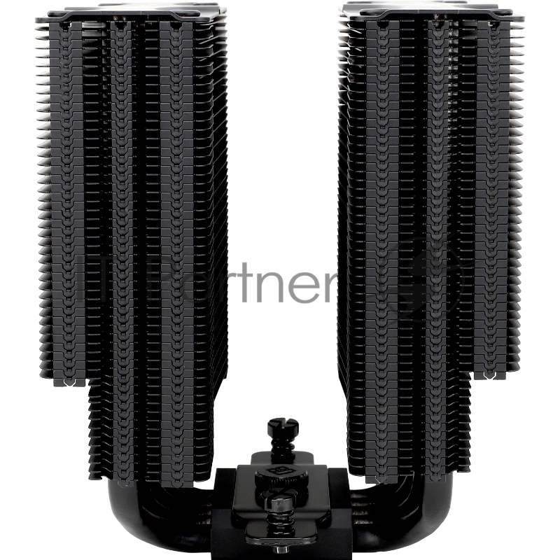 Кулер для процессора/ Thermalright Frost Commander 140 Black (4-pin PWM, 158mm, Ni/CU, 8x5mm, 1x120mm+1x140mm, 82CFM/95.5CFM, 29.6dBA/30.2dBA, 1850RPM/1800RPM, S: 1700, 1200, 20XX, 115X, AM5, AM4)