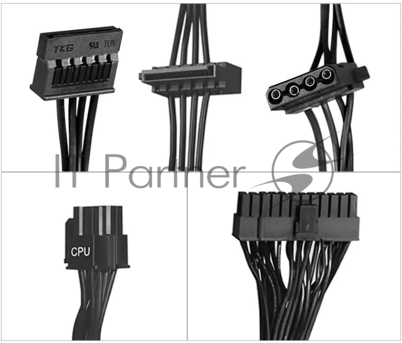 Блок питания KingPrice ATX 350W KPPSU350 (20+4pin) 120mm fan 2xSATA RTL