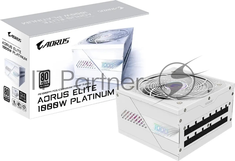 Блок питания Gigabyte ATX 1000W GP-AE1000PM PG5 ICE Gen.5 80+ platinum (20+4pin) APFC 120mm fan 16xSATA Cab Manag RTL