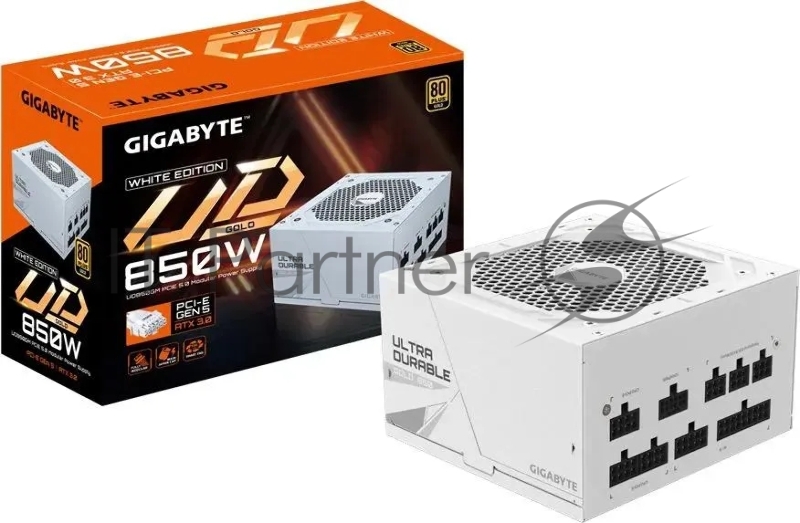 Блок питания Gigabyte ATX 850W GP-UD850GM 80+ gold (20+4pin) APFC 120mm fan 8xSATA Cab Manag RTL
