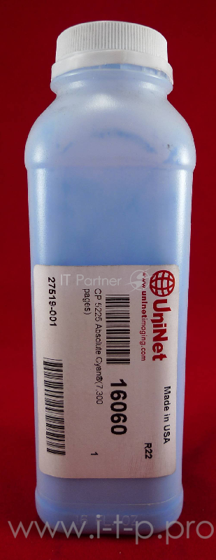 Тонер HP CP 5225/Canon LBP 9600 cyan CE741A Absolute Cyan (фл.) 7.3K Uninet