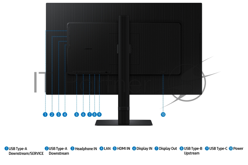 Монитор 27 Samsung ViewFinity S6 S27D604UAIXCI IPS 2560x1440, 100Hz, 5мс, 16:9, 350кд/м2, 1хHDMI, 1хDP, черный