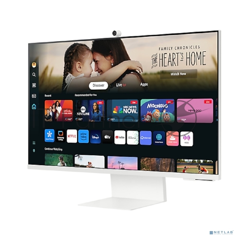 Монитор 32 Samsung M8 S32DM801UIXCI VA LED 3840x2160, 60Hz, 4мс, 16:9, 400кд/м2, 1хHDMI, 2xUSB, белый