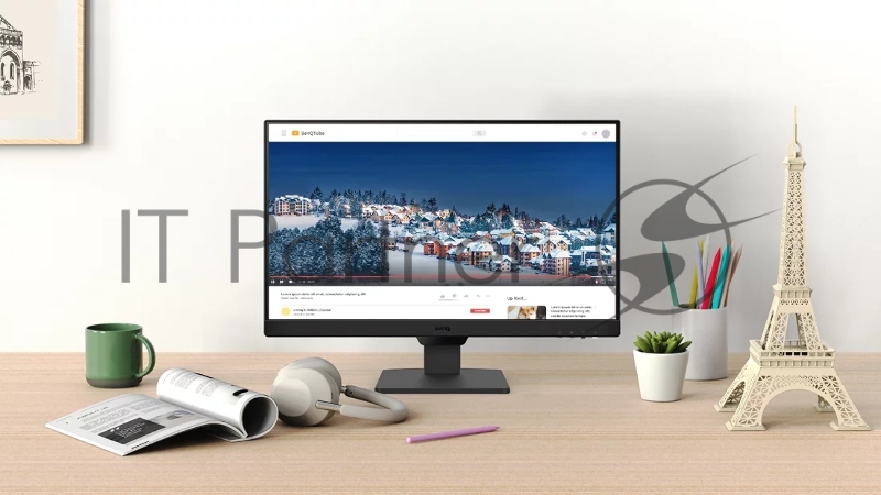 Мониторы/ Benq GW2490E 23.8, 1920x1080, IPS, 100Hz, 20M:1, 250cd, 5ms, 2*HDMI, DP, Speakers, Flicker-freeLow Blue Light, 3Y, Black