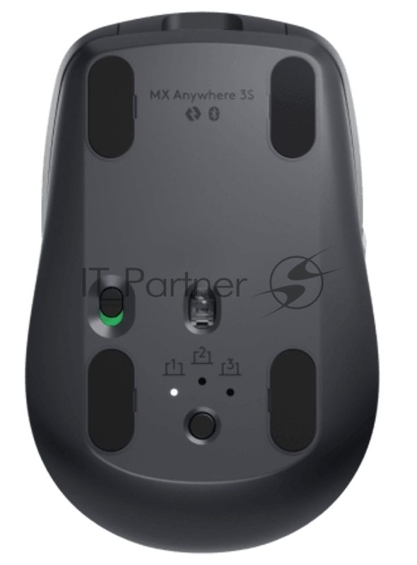 Мышь беспроводная/проводная Logitech MX Anywhere 3S графитовый, 8000 dpi, радиоканал, Bluetooth, USB, кнопки - 6