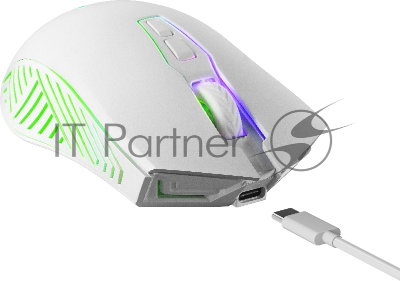 Мышь беспроводная Defender Pandora GM-502 белый, 3200 dpi, радиоканал, USB, кнопки - 7