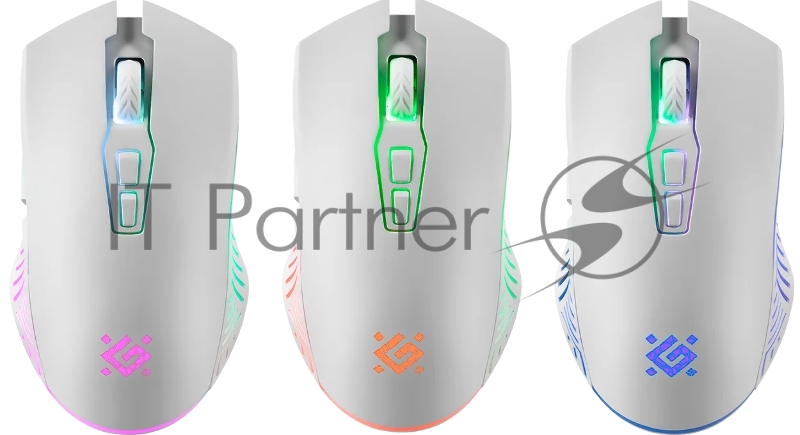 Мышь беспроводная Defender Pandora GM-502 белый, 3200 dpi, радиоканал, USB, кнопки - 7