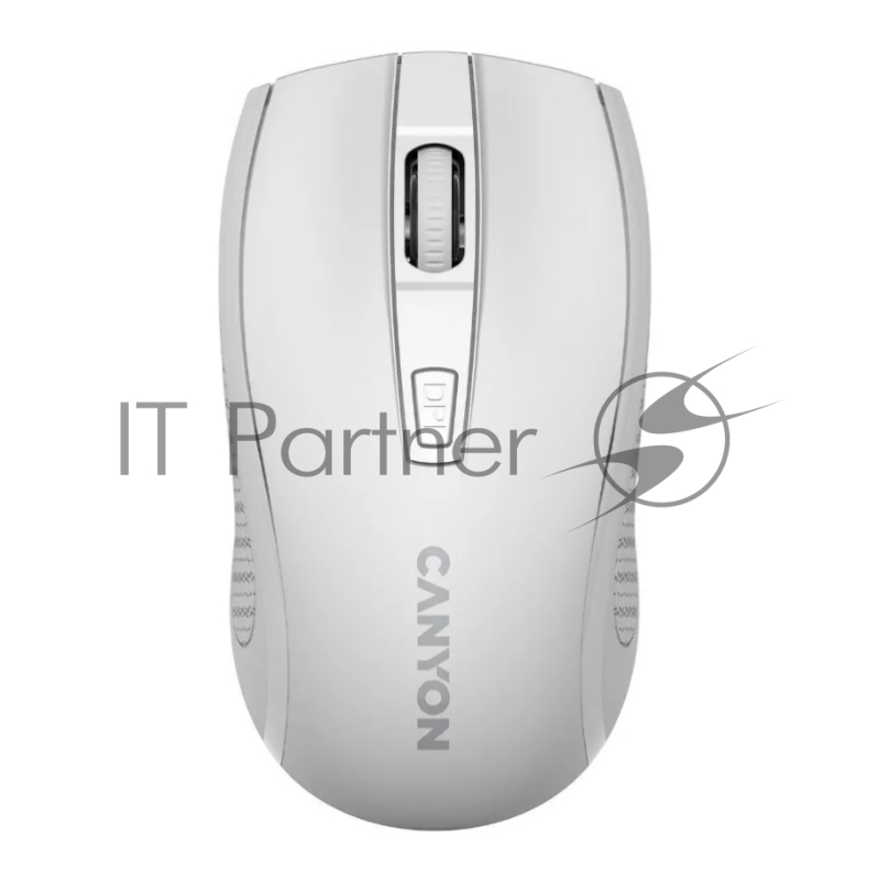Мышь беспроводная Canyon MW-7 белый, 1600 dpi, радиоканал, USB, кнопки - 4