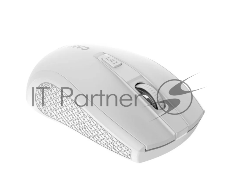 Мышь беспроводная Canyon MW-7 белый, 1600 dpi, радиоканал, USB, кнопки - 4