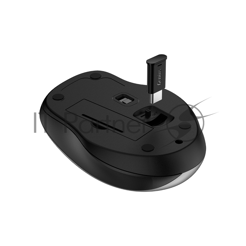 Мышь беспроводная Genius Ergo 8200S серебристый, 1200 dpi, радиоканал, USB, кнопки - 5