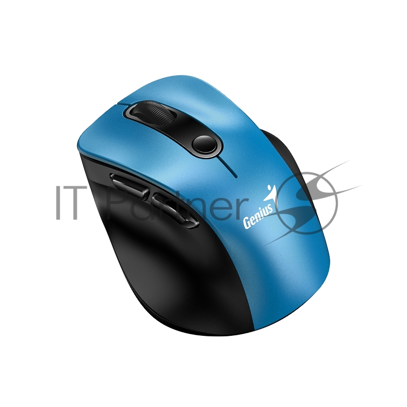 Мышь беспроводная Genius Ergo 9000S синий, 2400 dpi, радиоканал, USB, кнопки - 6