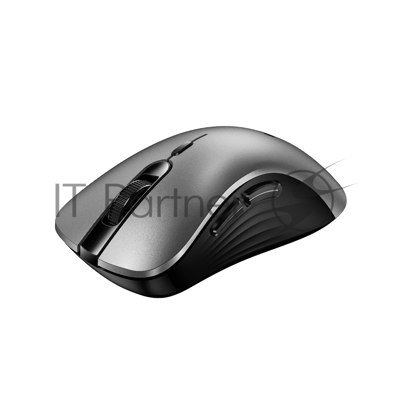 Мышь беспроводная Genius Ergo 8100S AI серебристо-серый, 1600 dpi, радиоканал, USB, кнопки - 6