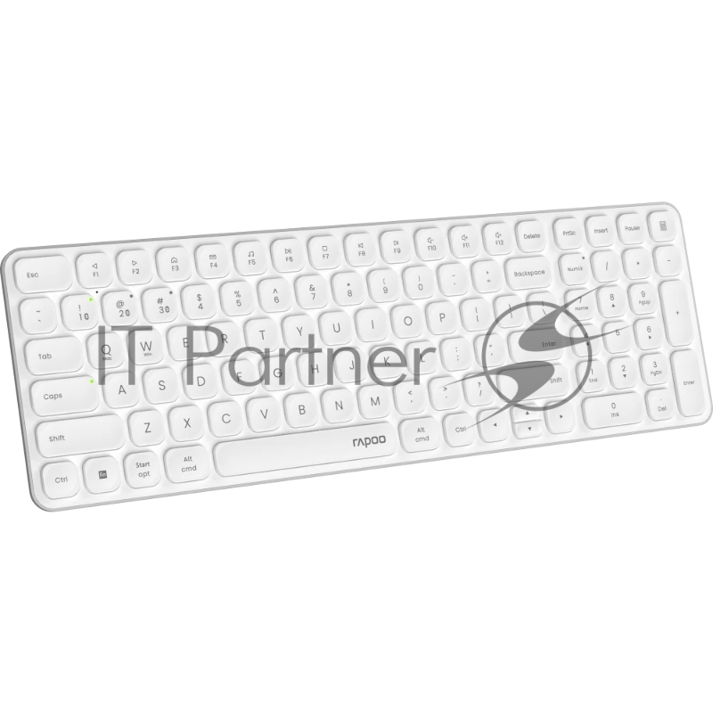 Клавиатура Rapoo E9310M Ультра-тонкая Беспроводная 2.4ГГц, Bluetooth3.0, белый