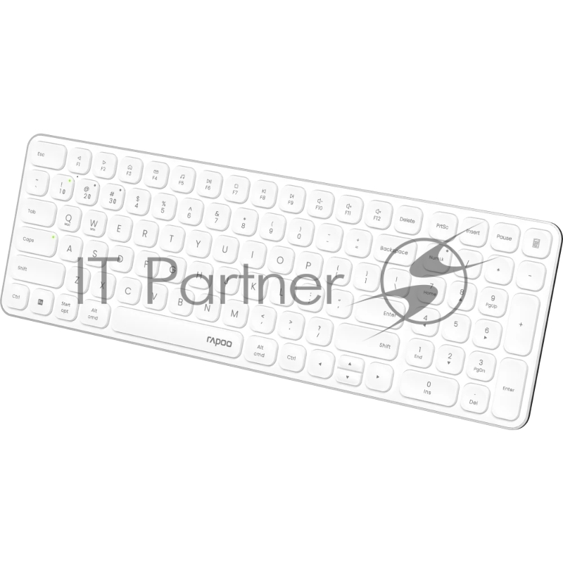 Клавиатура Rapoo E9310M Ультра-тонкая Беспроводная 2.4ГГц, Bluetooth3.0, белый