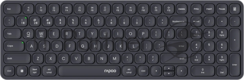 Клавиатура Rapoo E9310M Ультра-тонкая Беспроводная 2.4ГГц, Bluetooth3.0, серый