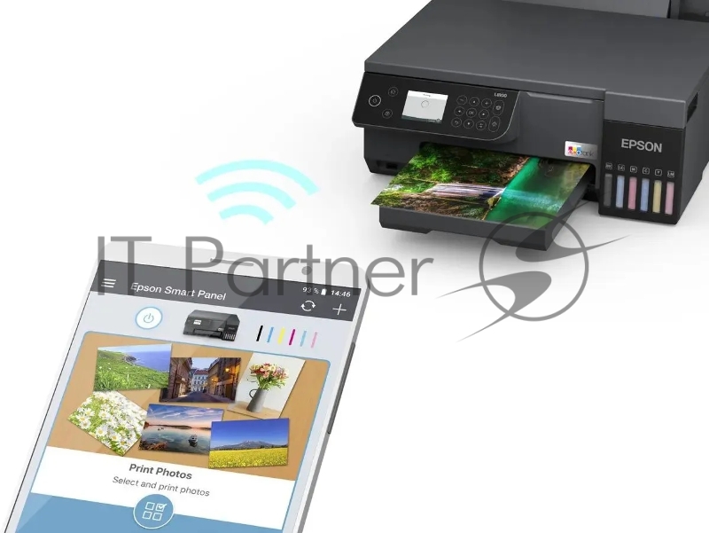 МФУ струйный Epson EcoTank L8100 (C11CK94***) A4 черный